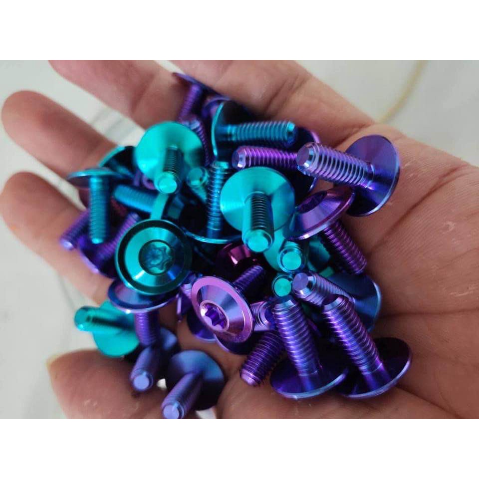 Ốc titan Gr5 xịn hàng chính hãng lắp baga xe wave 50cc 100cc 110cc 2006 - 2022 shop cuongtoshiro