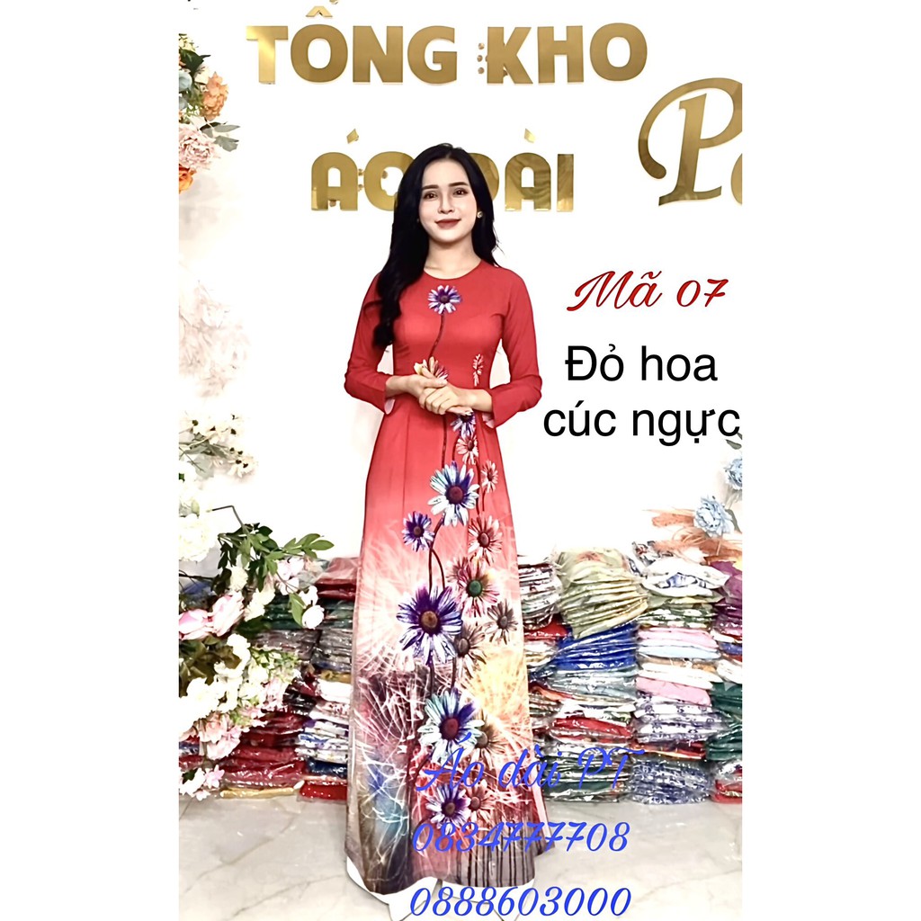 Bộ áo dài Lụa nhật đẹp 2021 Cao Cấp