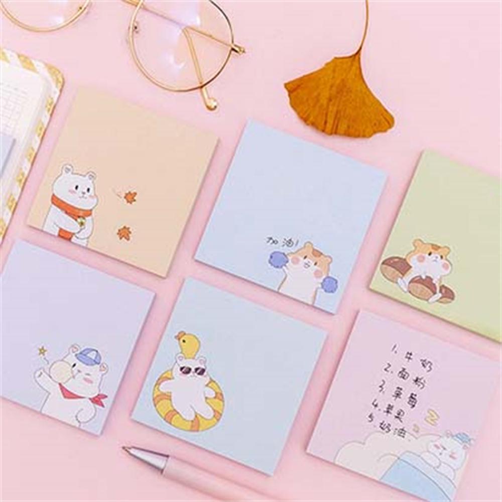 Giấy Ghi Chú Hình Chuột Hamster / Gấu Dễ Thương