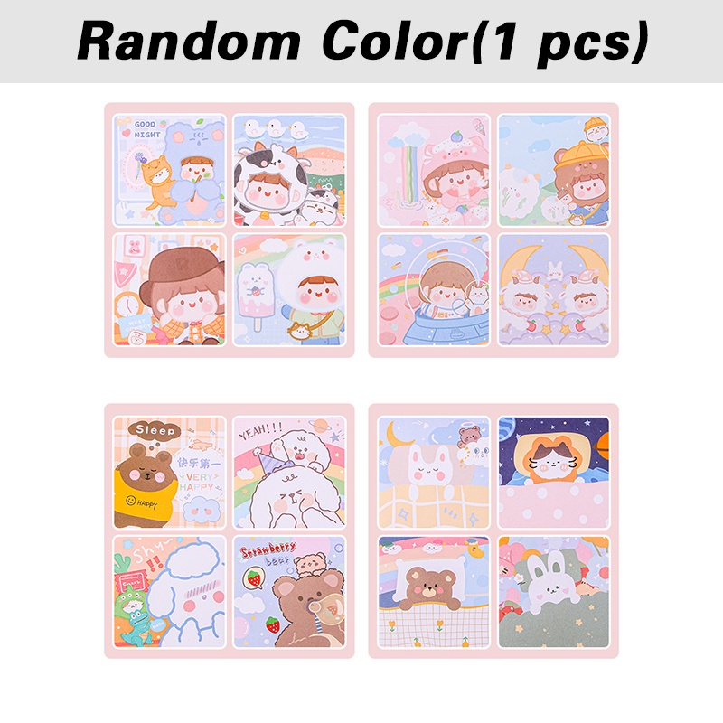 Set 50 Tờ Giấy Ghi Chú Tự Nhiên Đa Năng 7.5 * 7.5CM