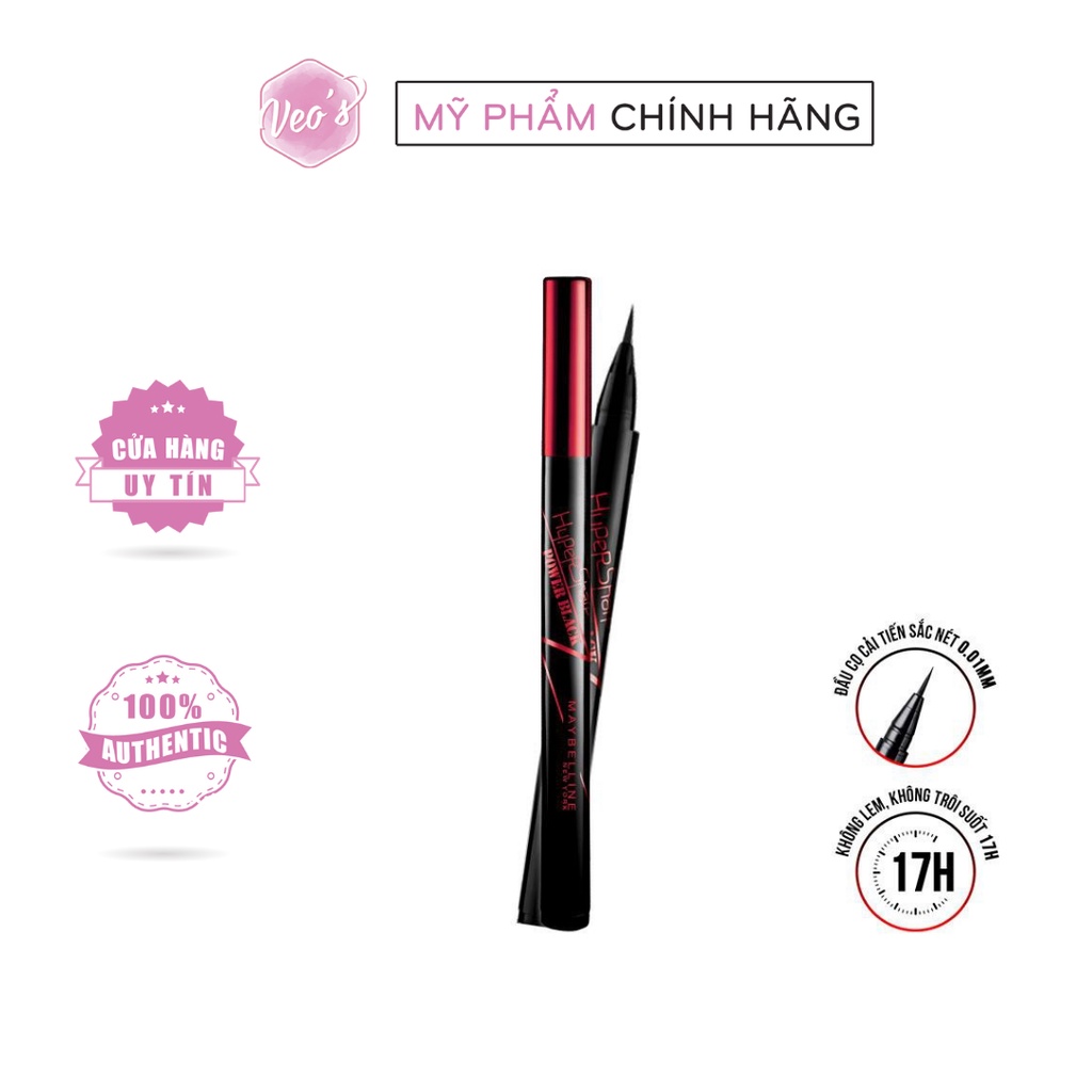 Kẻ Mắt Nước Maybelline Hyper Sharp Power - Đen (0.5g)