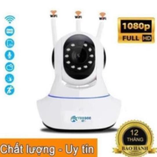 Camera giám sát yoosee wifi 3 râu 2.0 - Camer wifi có  hỗ trợ tiếng việt,  Kèm thẻ nhớ JVJ  PRO chuyên dụng cho camera