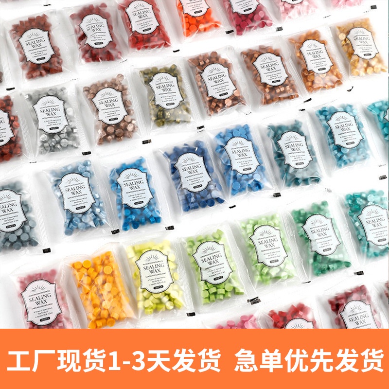 Túi 100 hạt sáp hình bát giác 35g 62 màu
