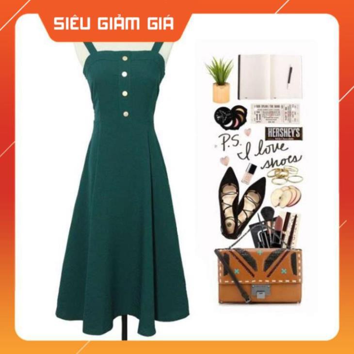 Đầm Xoè 2 Dây, Váy Dự Tiệc Hở Lưng Lên Phom Siêu Đẹp -Teen 888