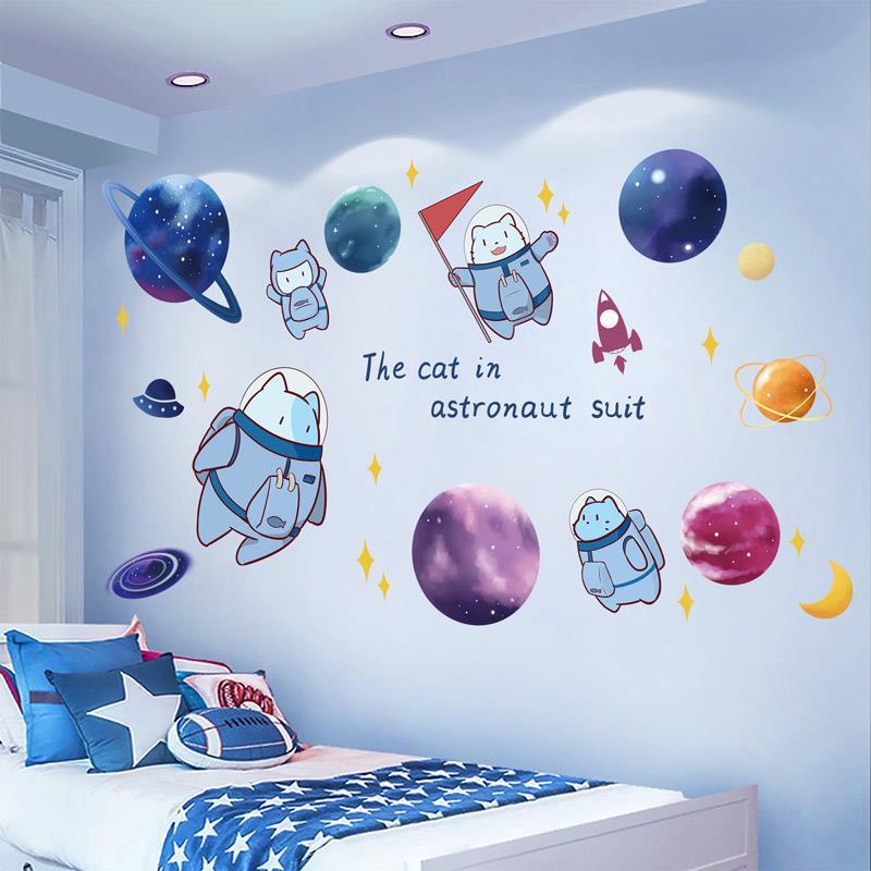 Giấy Dán Tường Tự Dính Họa Tiết 3d Trang Trí Phòng Ngủ Cho Bé Trai