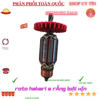Roto rô máy khoan đục  HIRAKI 6 răng loại 1 hàng cao cấp