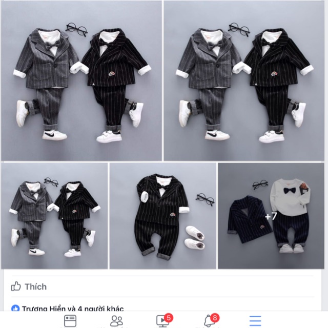 Set bộ vest cho bé
