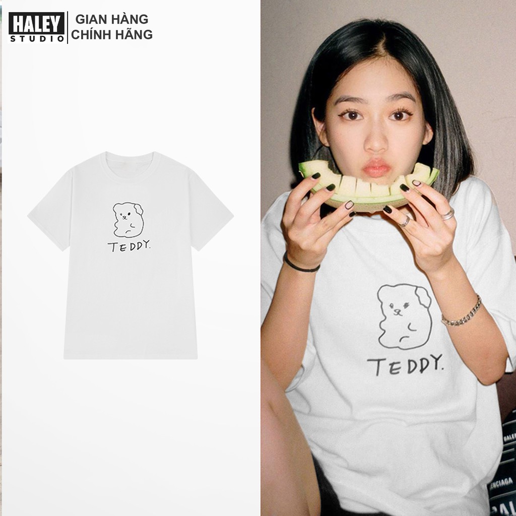 Áo Thun Teddy Unisex Form Rộng Nam Nữ phong cách Hàn Quốc TN392 Haley | BigBuy360 - bigbuy360.vn
