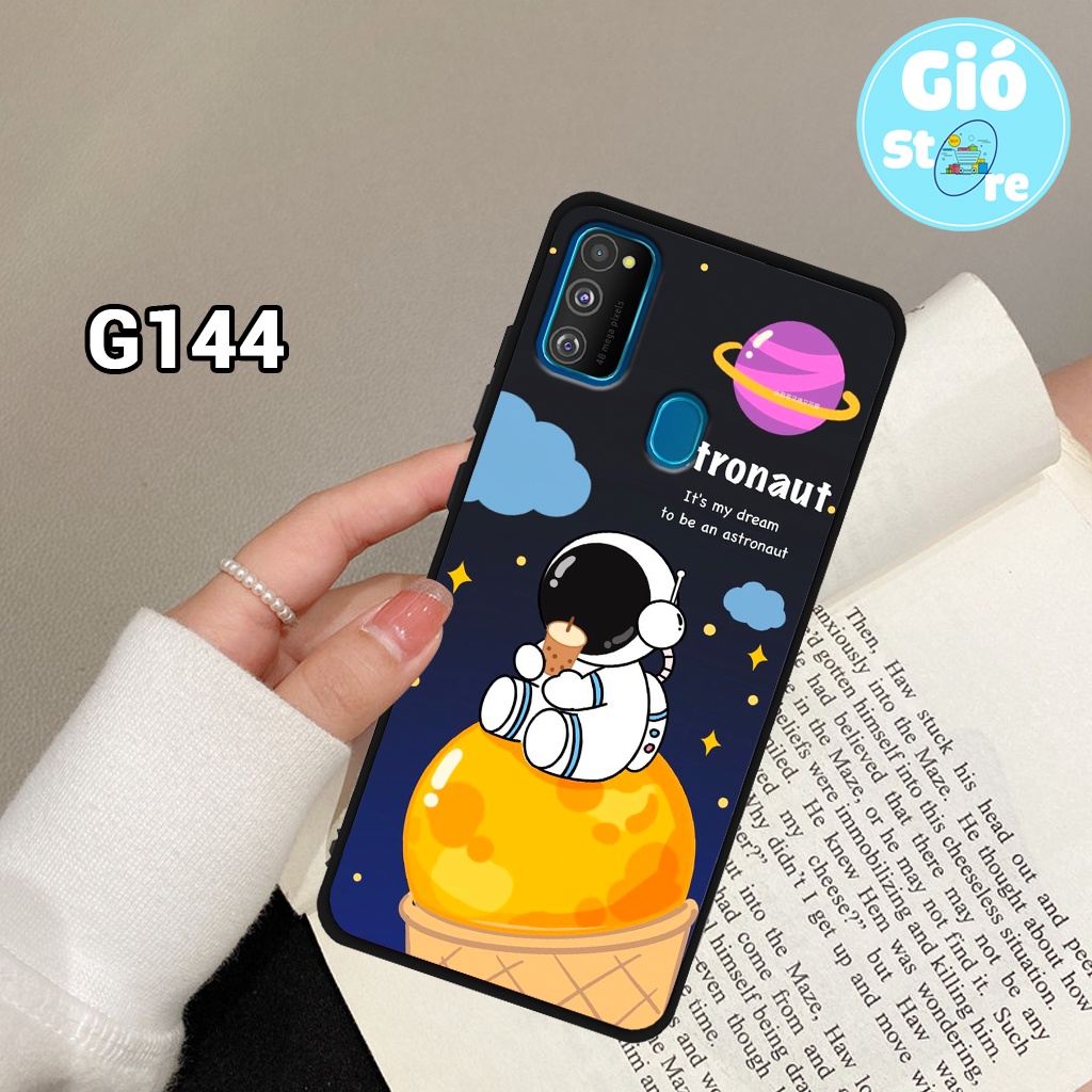 Ốp lưng SAMSUNG M21/ M30S/ A21S - Ốp điện thoại SAMSUNG in hình vũ trụ, phi hành gia,lưng nhựa cứng viền dẻo