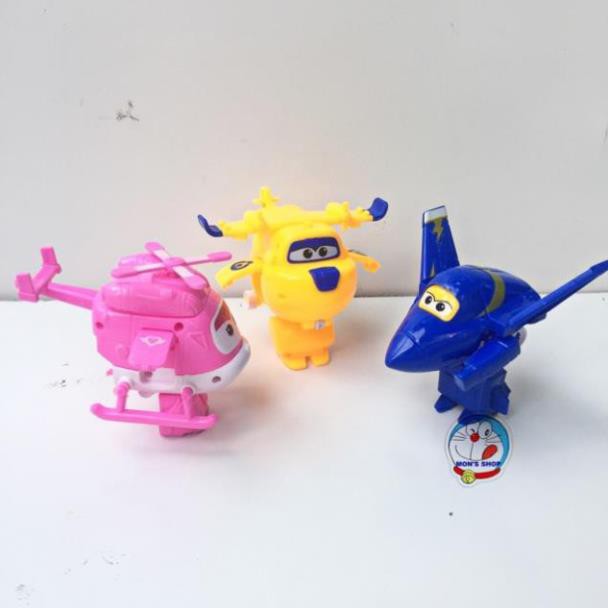 [freeship]] Hộp 8 nhân vật đội bay siêu đẳng Super wings biến hình thành máy bay và robot ( mẫu mới 2019)