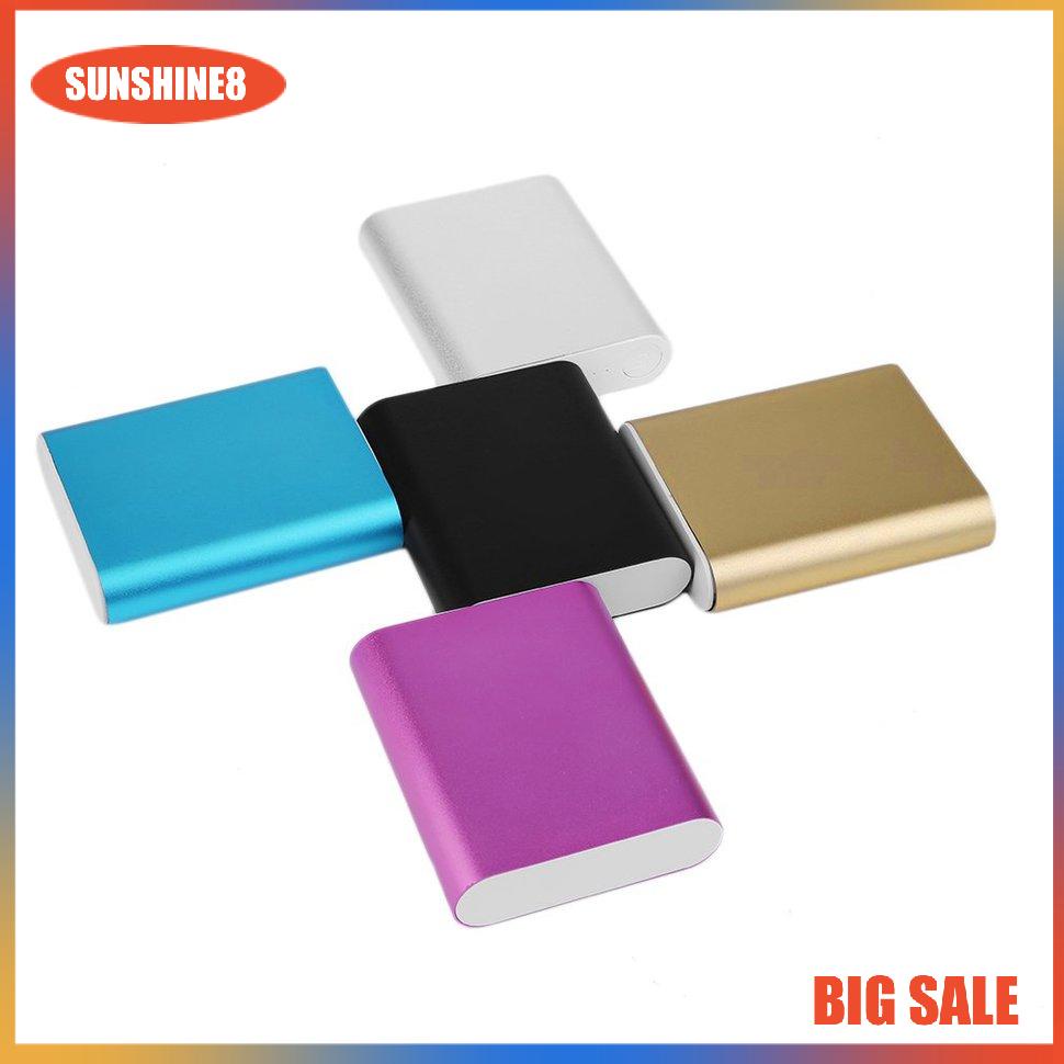 【SUN】[NEW]10400mAh USB External Backup Battery Charger 4*18650 Battery Power Bank Case