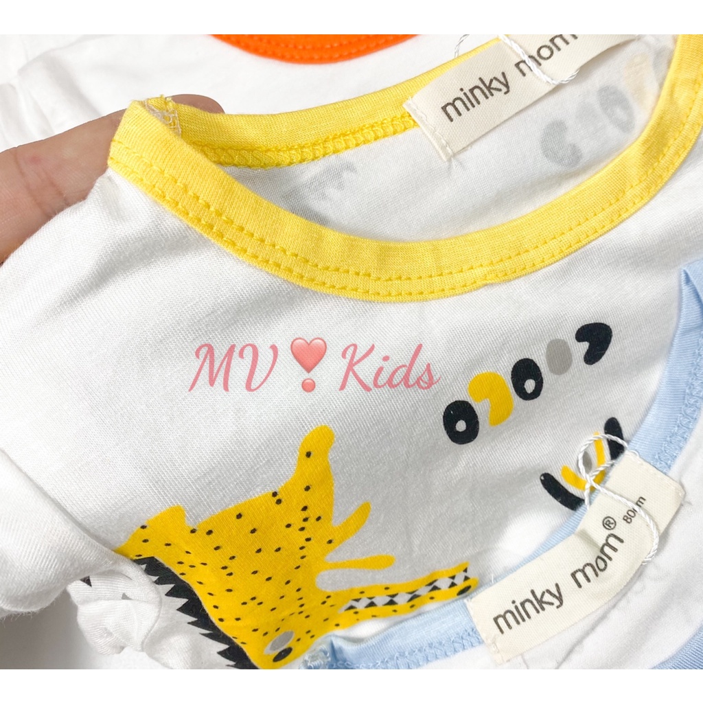 Bộ MINKY MOM Bé Trai Bé Gái 8-20kg Đồ Bộ Dài Tay Vải Thun Lạnh Thoáng Mát Hình Động Vật Bé 0-5 Tuổi Đủ Màu - Favybaby
