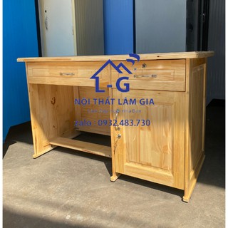 [Mã LIFEBKA5 giảm 10% tối đa 1 Triệu đơn 500k] Bàn làm việc văn phòng giá rẻ gỗ thông rộng 1mx50x75