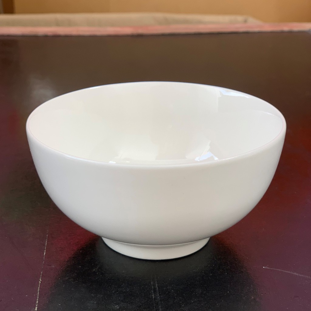 Chén sứ trắng (Dày) 11.5 x cao 5.5 cm, nhỏ gọn dùng để ăn cơm có độ bền cao, thành dày của gia dụng Du Thủy