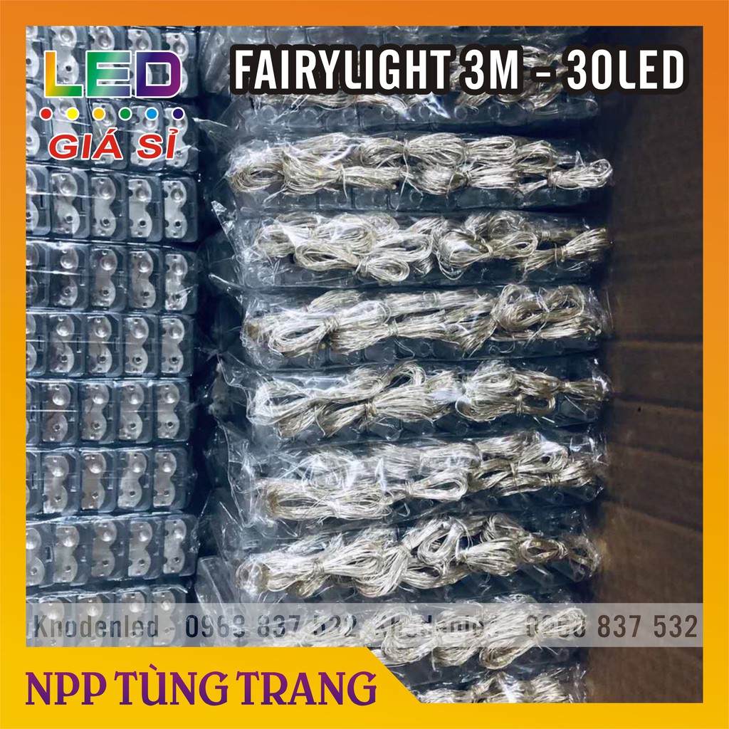 Đèn đom đóm dùng pin fairylight 3m các màu siêu xinh