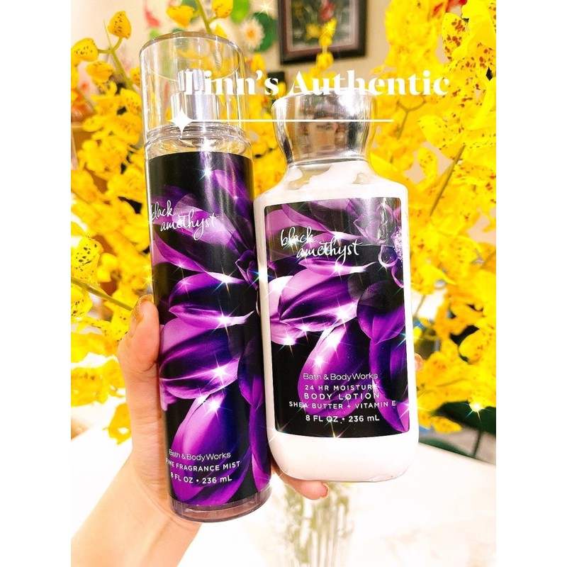 BILL BODYMIST XỊT TOÀN THÂN - BODY LOTION DƯỠNG THỂ BBW BLACK AMETHYST