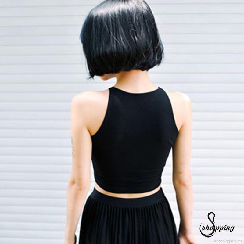 Áo lửng nữ không tay thời trang quyến rũ | BigBuy360 - bigbuy360.vn