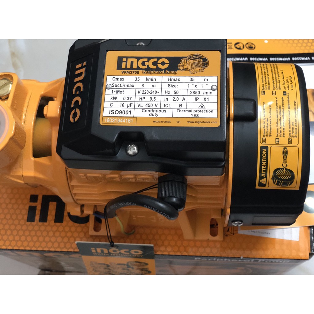 370W Máy bơm nước hiệu Ingco- VPM3708