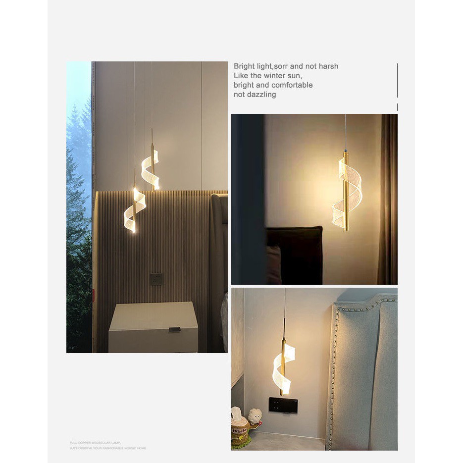 Đèn Chùm những nốt nhạc Trang Trí Phòng Khách Bắc Âu Hiện Đại Đèn Thả Phòng Ngủ