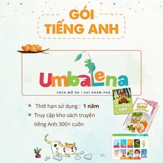 Toàn Quốc [E-Voucher/Voucher Giấy] Umbalena_Gói Tiếng Anh 1 năm_Ứng dụng đọc sách dành cho trẻ em