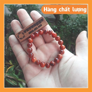 Vòng gỗ Huyết Long tròn 8ly, size vòng tay nữ đeo