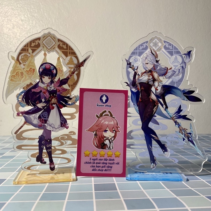 Mô Hình Standee Acrylic Mica Nhân Vật Genshin Impact Characters