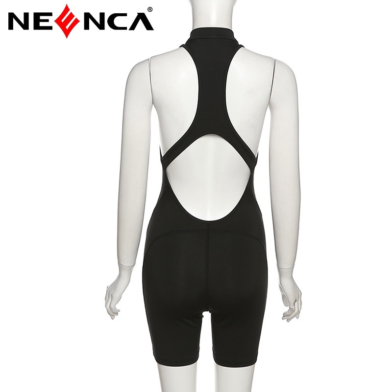 Áo liền quần thể thao NEENCA thiết kế sát nách hở lưng quyến rũ cho nữ