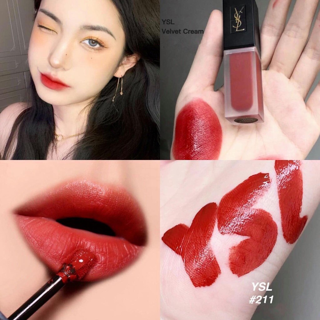Son Kem YSL Tatouage Couture Velvet Cream Liquid Lipstick – 211 Chili Incitement-[COCOLUX] | BigBuy360 - bigbuy360.vn
