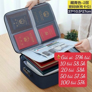 Túi đựng hồ sơ tài liệu đa năng nhiều ngăn có kẹp