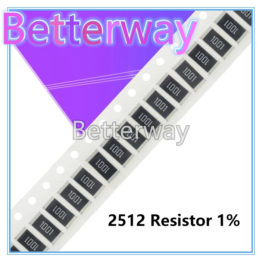 Bộ 50 2512 chip SMD Điện Trở Cố Định 1% 1W 0.1R 0.01R 0.05R 0.001R 0.33R 1R 0R 10R 100R 2W 0,001 0,0