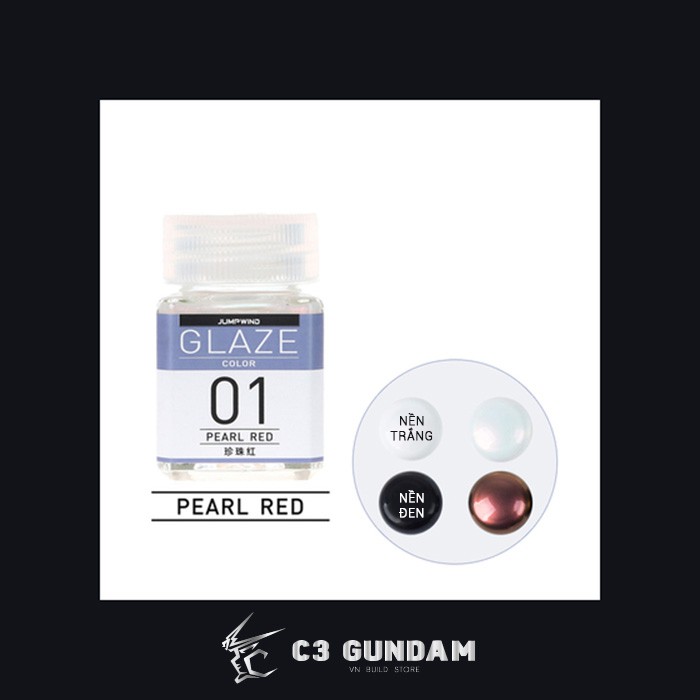 SƠN MÔ HÌNH GUNDAM JUMPWIND MÀU NGỌC TRAI - GLAZE PEARL COLOR JWGC 18ML