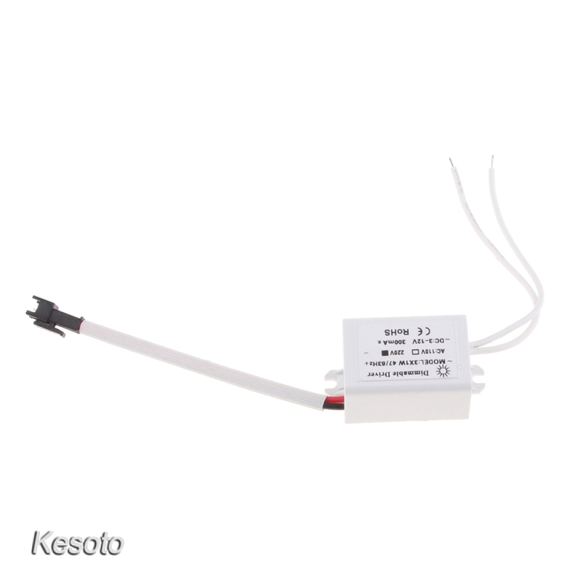 [KESOTO] Dimmable LED Driver 3x1W Dimming LED Driver DC 3-12V 300mA for LED Downlight