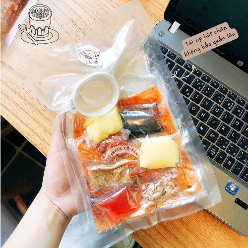 Combo Bánh tráng me Bánh tráng chấm bơ 2in 1 hút chân không tiện lợi tiết kiệm bảo quản lâu/Snack Cô Tấm