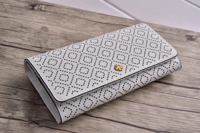 VÍ TORY BURCH ROBINSON LEATHER ENVELOPE NEW WITH TAGS WALLET