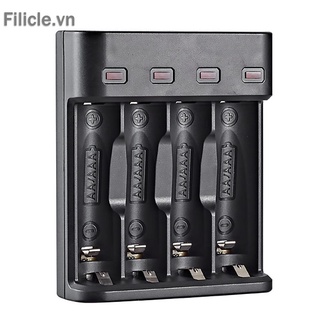 Bộ sạc pin aa/aaa 4 ngăn tiện dụng