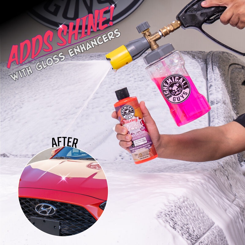 Nước rửa xe  SIÊU BỌT MỊN, TĂNG CƯỜNG BÓNG thương hiệu CHEMICAL GUYS STICKY SNOW BALL -Mỹ 473ml
