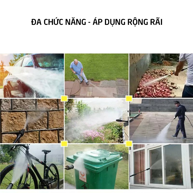 Máy bơm nước rửa xe Kai Mao công suất cao 1800W ống nước vòi tăng áp lực xịt nhiều chế độ điện nhà 220V_C113-MRXKM