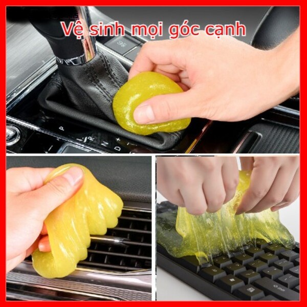 Slime vệ sinh gel dính bụi màu sắc làm sạch bàn phím laptop lấy bụi dễ dàng sạch mọi loại bụi bẩn