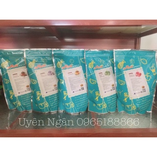 Pudding flan mole trứng, khoai môn, socola, dưa gang, dâu gói 1kg maulin đài loan