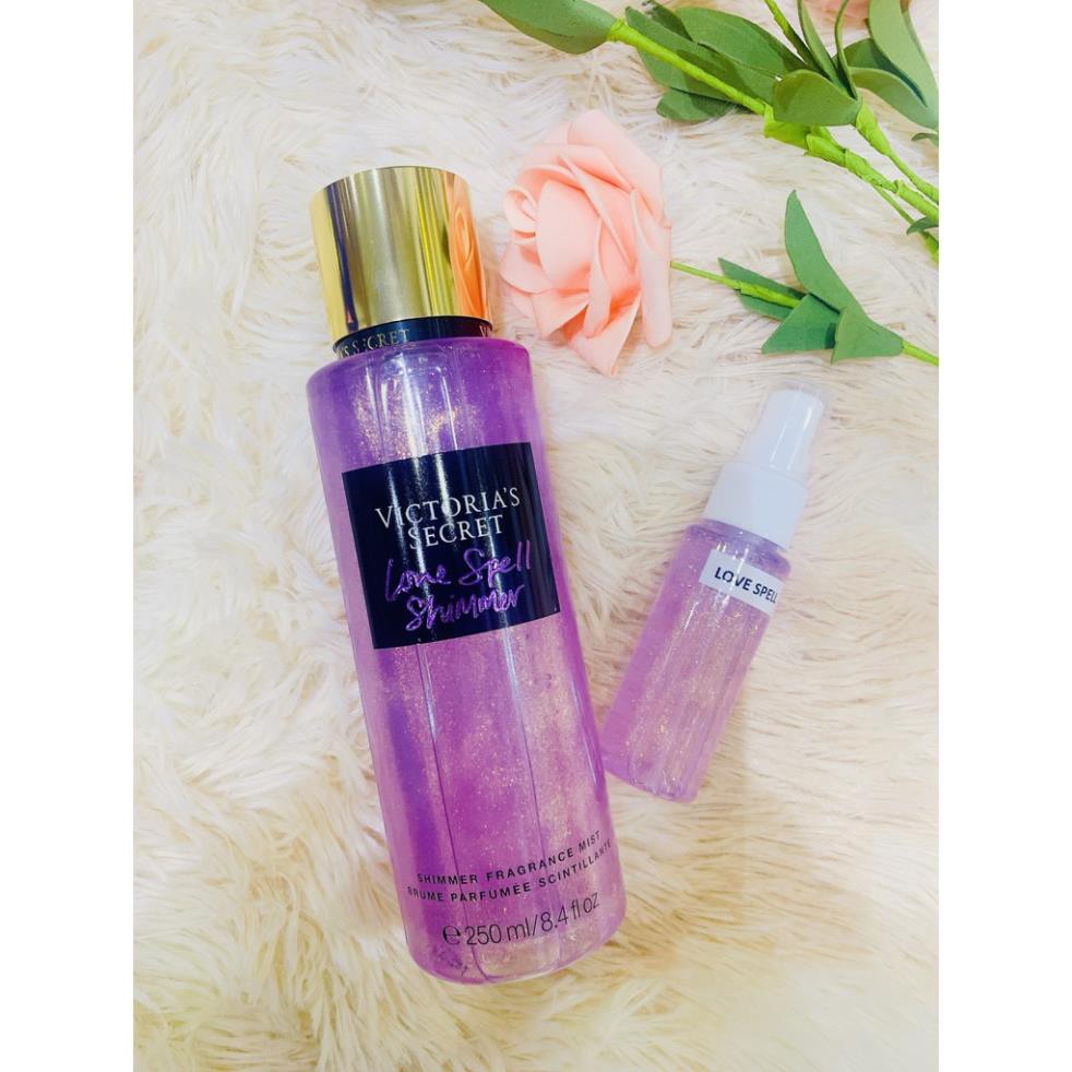 33 ml  Xịt toàn thân body mist VICTORIA’S SECRET Love Spell - 3WICK STORE