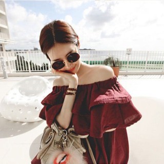 Đầm Trễ Vai Phong Cách Hàn Quốc