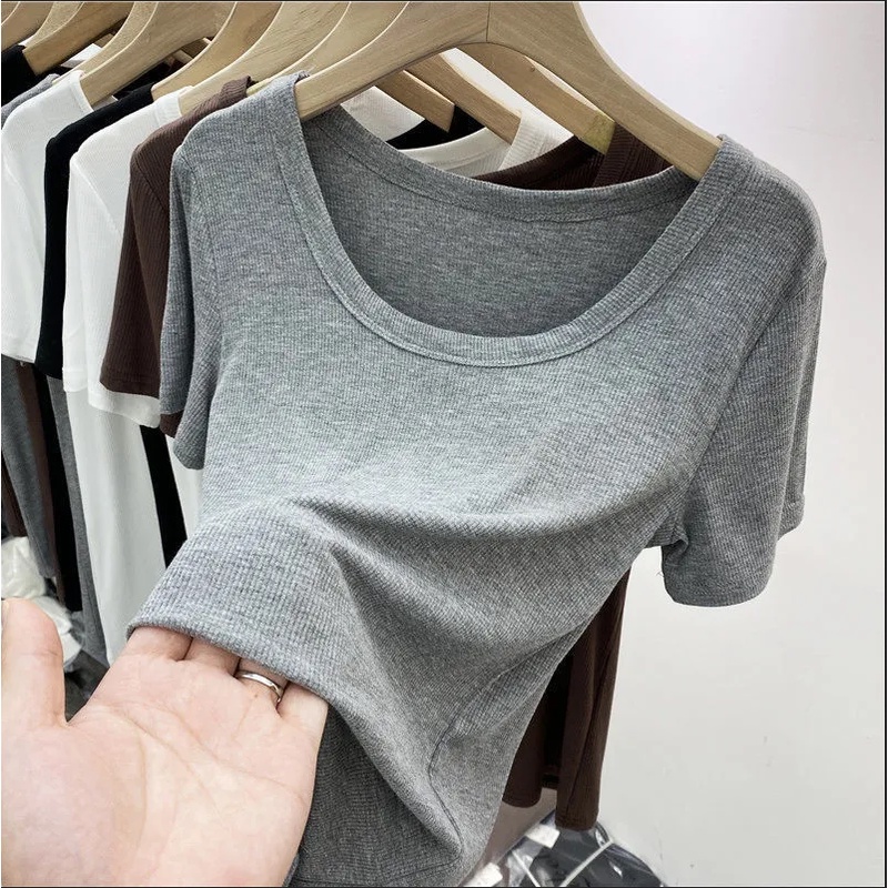 Áo thun COZOK tay ngắn phong cách ulzzang Hàn Quốc thời trang quyến rũ cho nữ