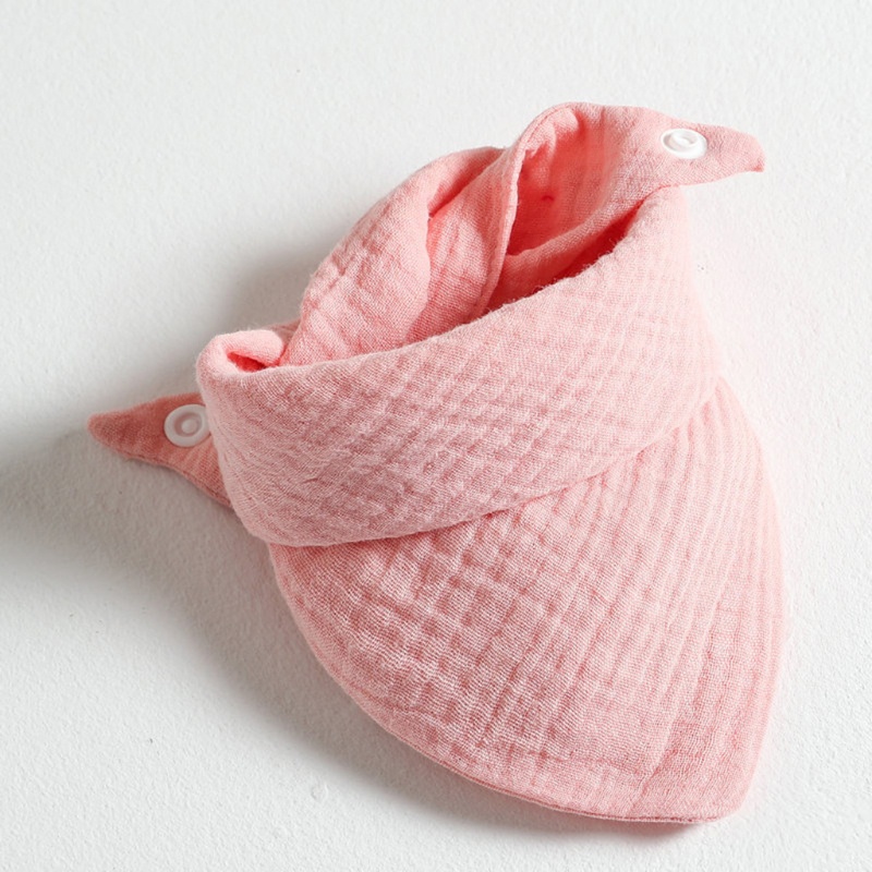 Yếm ăn hai lớp bằng vải cotton màu sắc dễ thương thích hợp cho bé