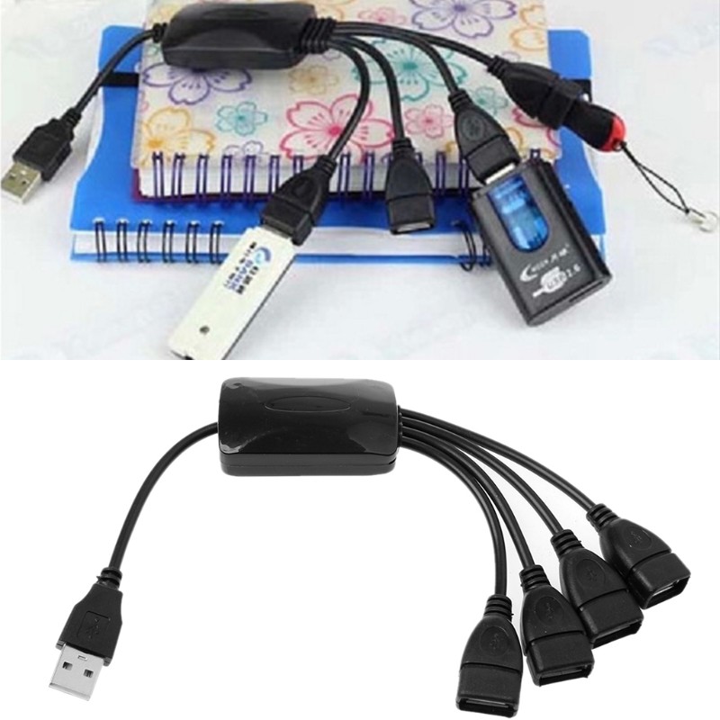 Cozyx High Speed 4 Port Usb 2.0 480mbps Hub Hub Laptop Pc