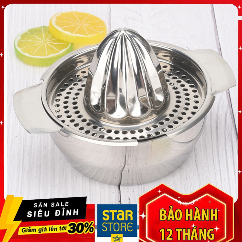 Dụng Cụ Vắt Cam, Ép Cam Inox Có Quai Cầm Tiện Lợi Khi Sử Dụng