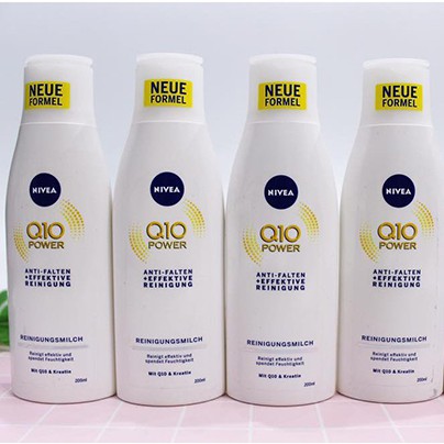 Sữa rửa mặt tẩy trang giảm nếp nhăn Nivea Q10 Plus Anti-Falten, xách tay Đức