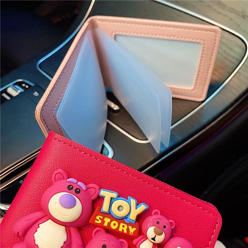 Ví Đựng Bằng Lái Xe Hai Trong Một Có 6 Ngăn Đựng Bằng Lái Xe Họa Tiết Hoạt Hình Dễ Thương Dành Cho Bạn Nữ