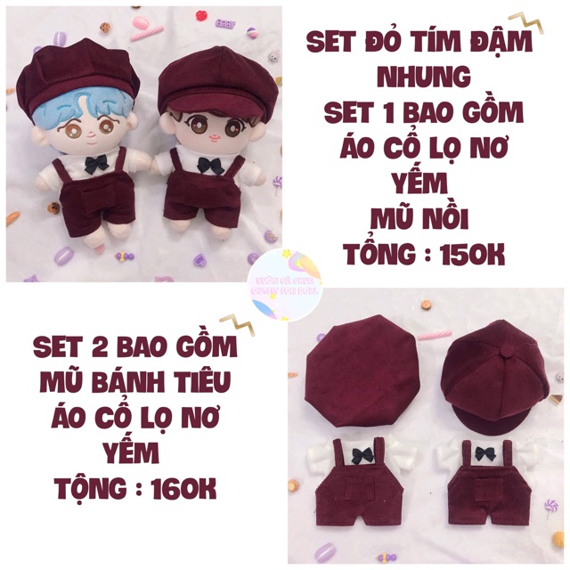 SET OUTFIT CHO DOLL 20cm