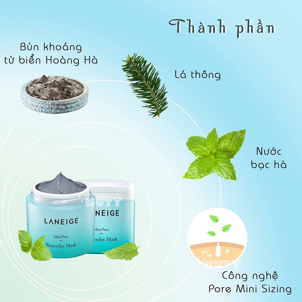 Mat Nạ Đất Sét Laneige Mini Pore Waterclay Mask