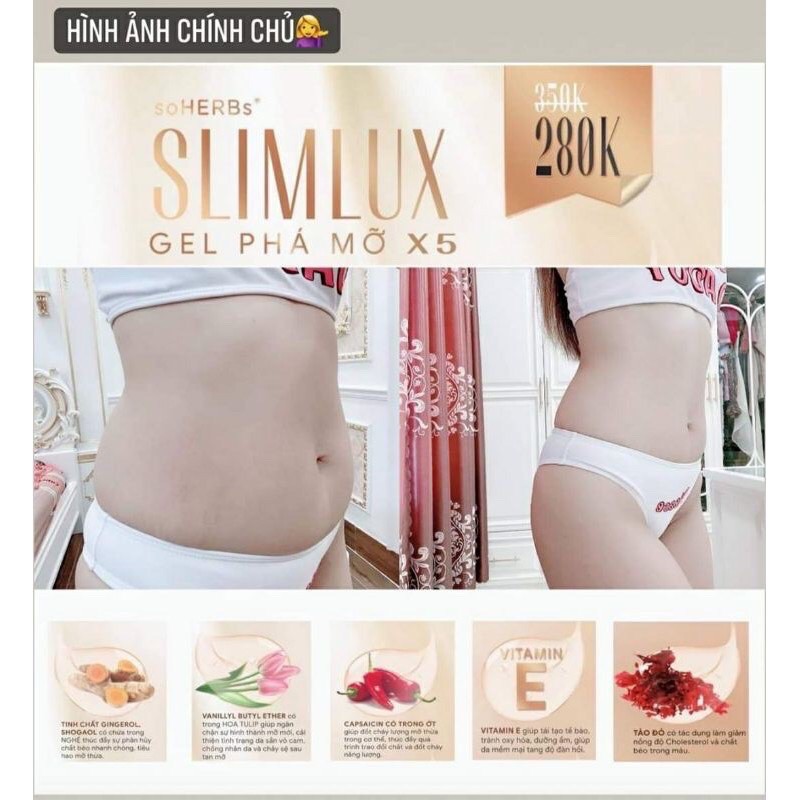 Gel phá mỡ x5 Slimlux của soHERBS